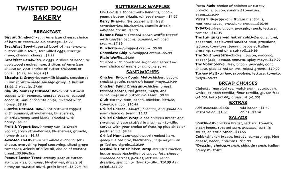 Daily Menu 1